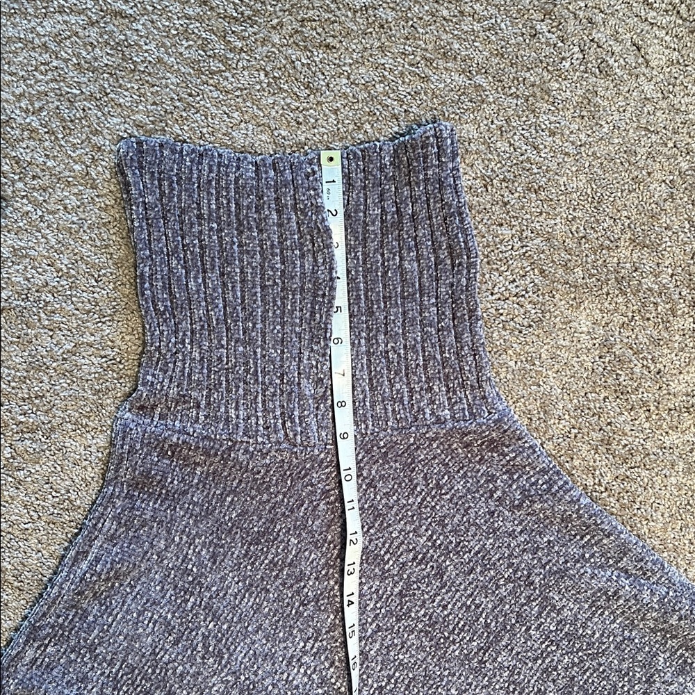 Gray Poncho with Fringe - Picture 14 of 14